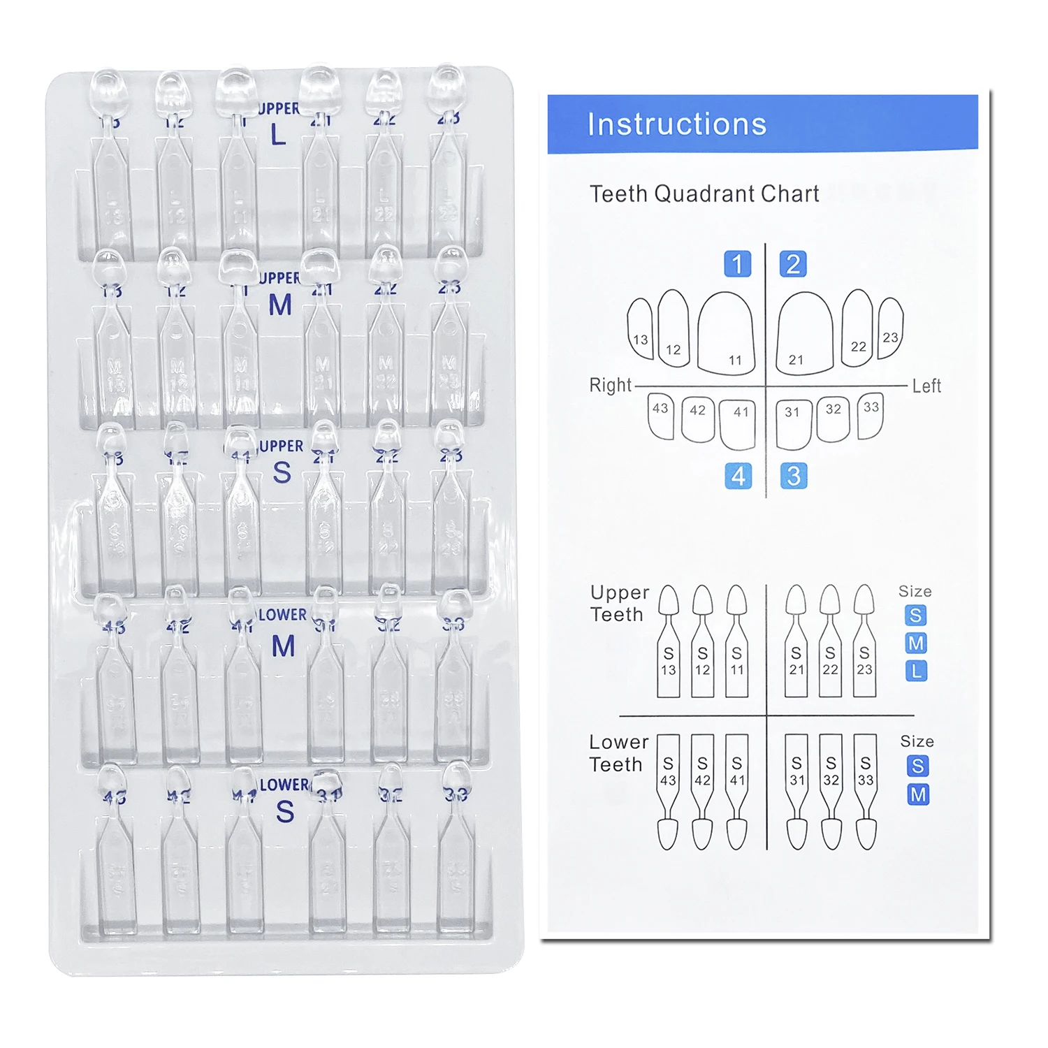 32pcs/Set Dental Veneer Mould  - đánh giá và giá Teeth Whitening Moulds